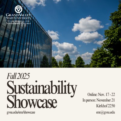 Fall 2025 Sustainability Showcase Flier